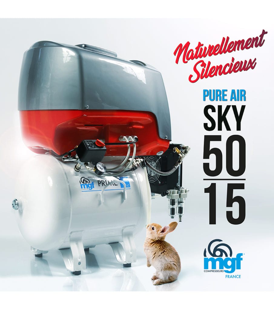 Compresseur dentaire PURE AIR SKY 50/15 PRIME M - MGF France