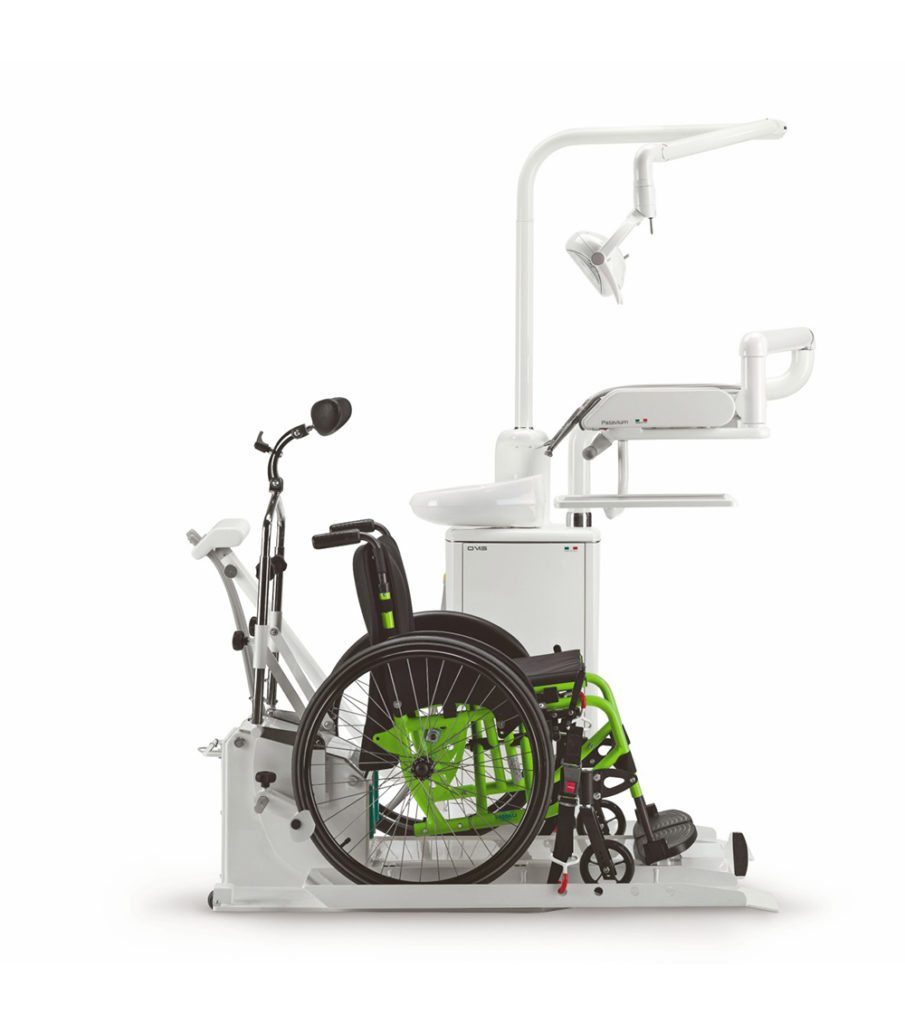 Socle pour fauteuil dentaire destiné aux patients à mobilité réduite Libra - OMS