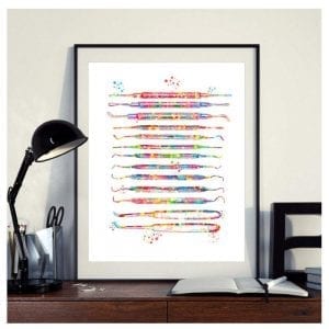 Affiche décoration cabinet dentaire