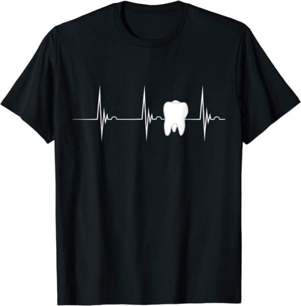 T-Shirt Dent Dentiste Battement de cœur