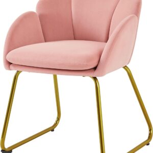 Fauteuil en velours Yaheetech