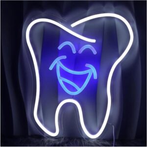 Néon en forme de dent